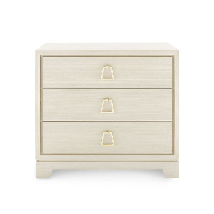 Stanford 3-Drawer Side Table Bleached Oak