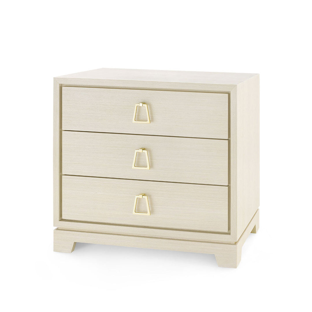 Stanford 3-Drawer Side Table Bleached Oak
