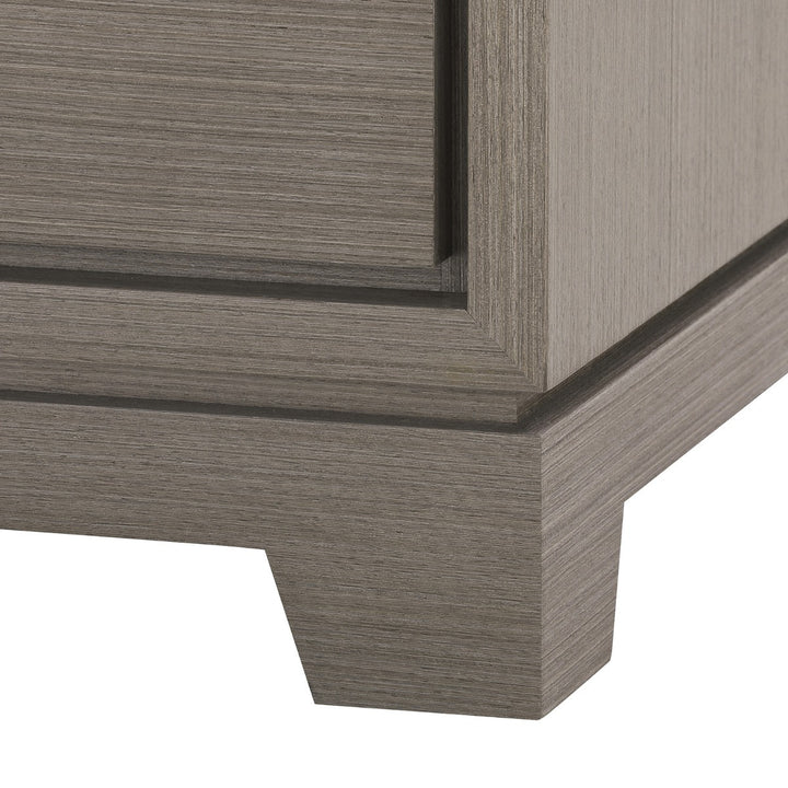 Stanford 3-Drawer Side Table Taupe Gray