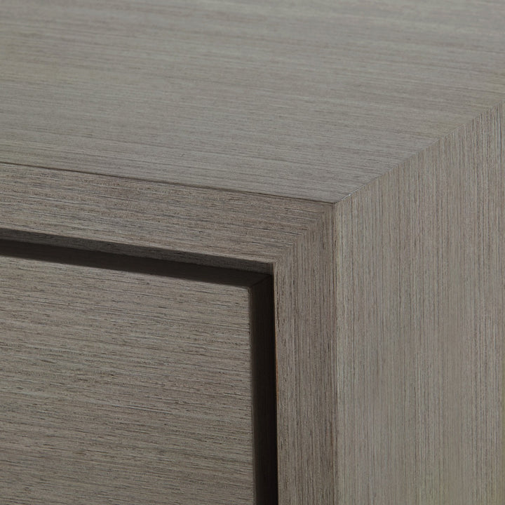 Stanford 3-Drawer Side Table Taupe Gray
