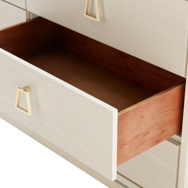 Stanford Extra Large 6-Drawer Blanched Oak