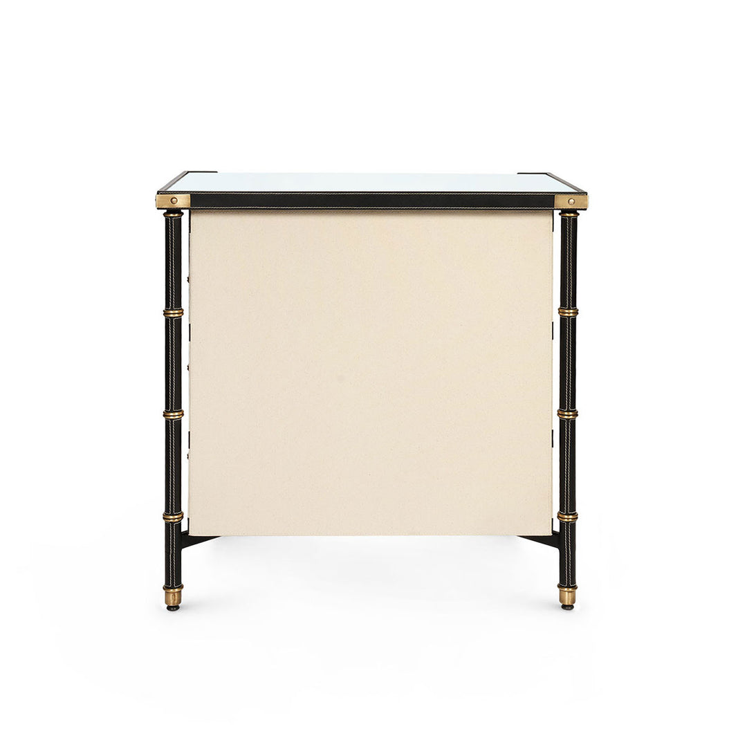 Toulon 3-Drawer Side Table Black