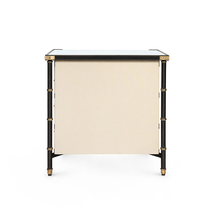 Toulon 3-Drawer Side Table Black