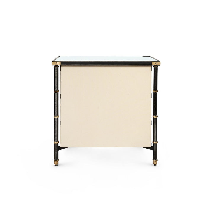 Toulon 3-Drawer Side Table Black