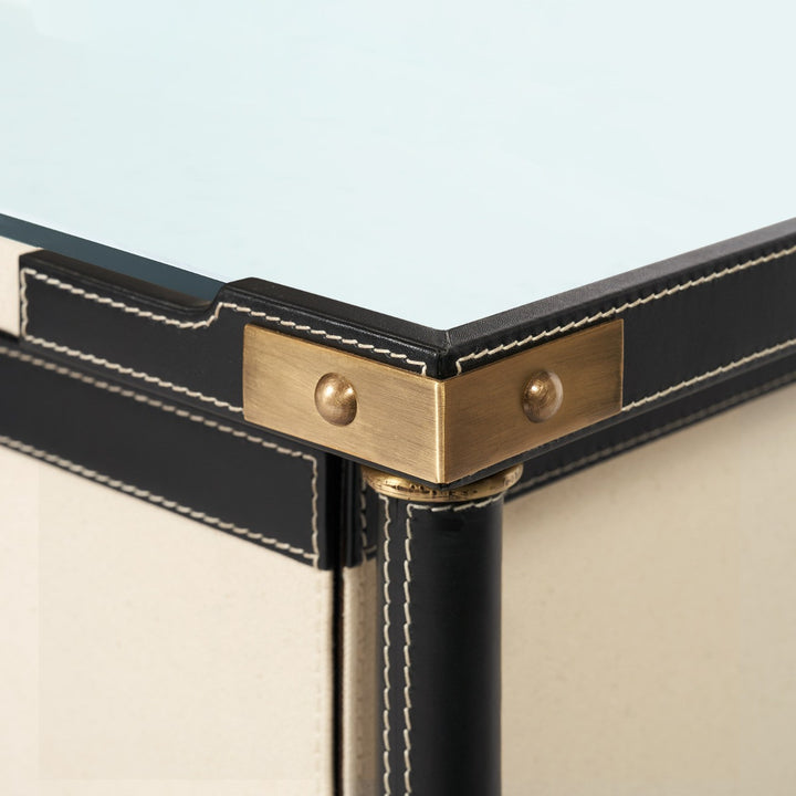 Toulon 3-Drawer Side Table Black
