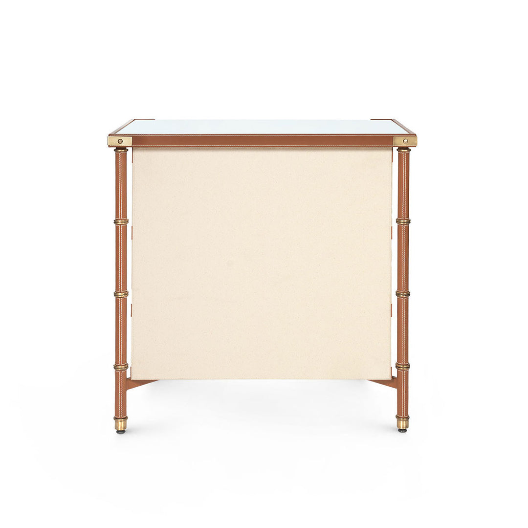 Toulon 3-Drawer Side Table Tan