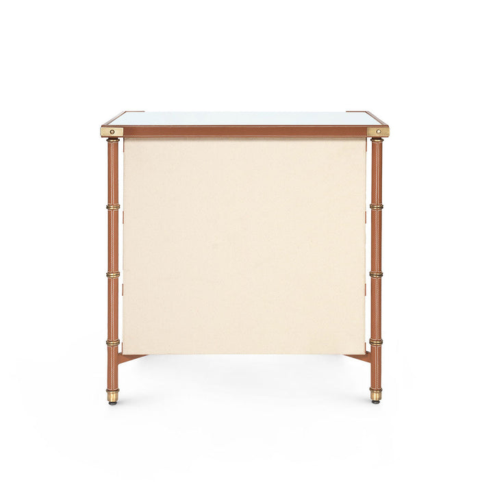 Toulon 3-Drawer Side Table Tan