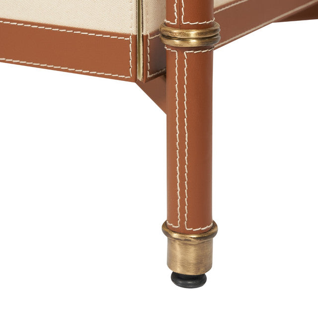 Toulon 3-Drawer Side Table Tan