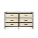 Toulon 6-Drawer Dresser Black