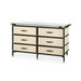 Toulon 6-Drawer Dresser Black