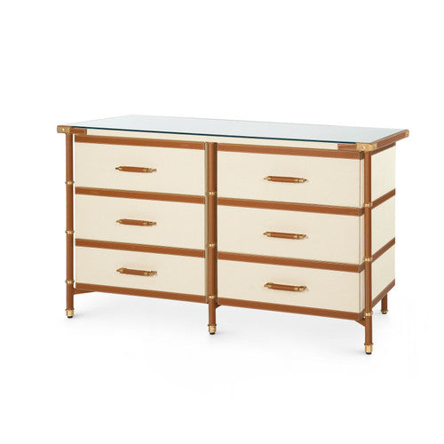 Toulon 6-Drawer Dresser Tan