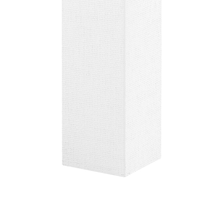 Valentia Grasscloth Game Table - Chiffon White