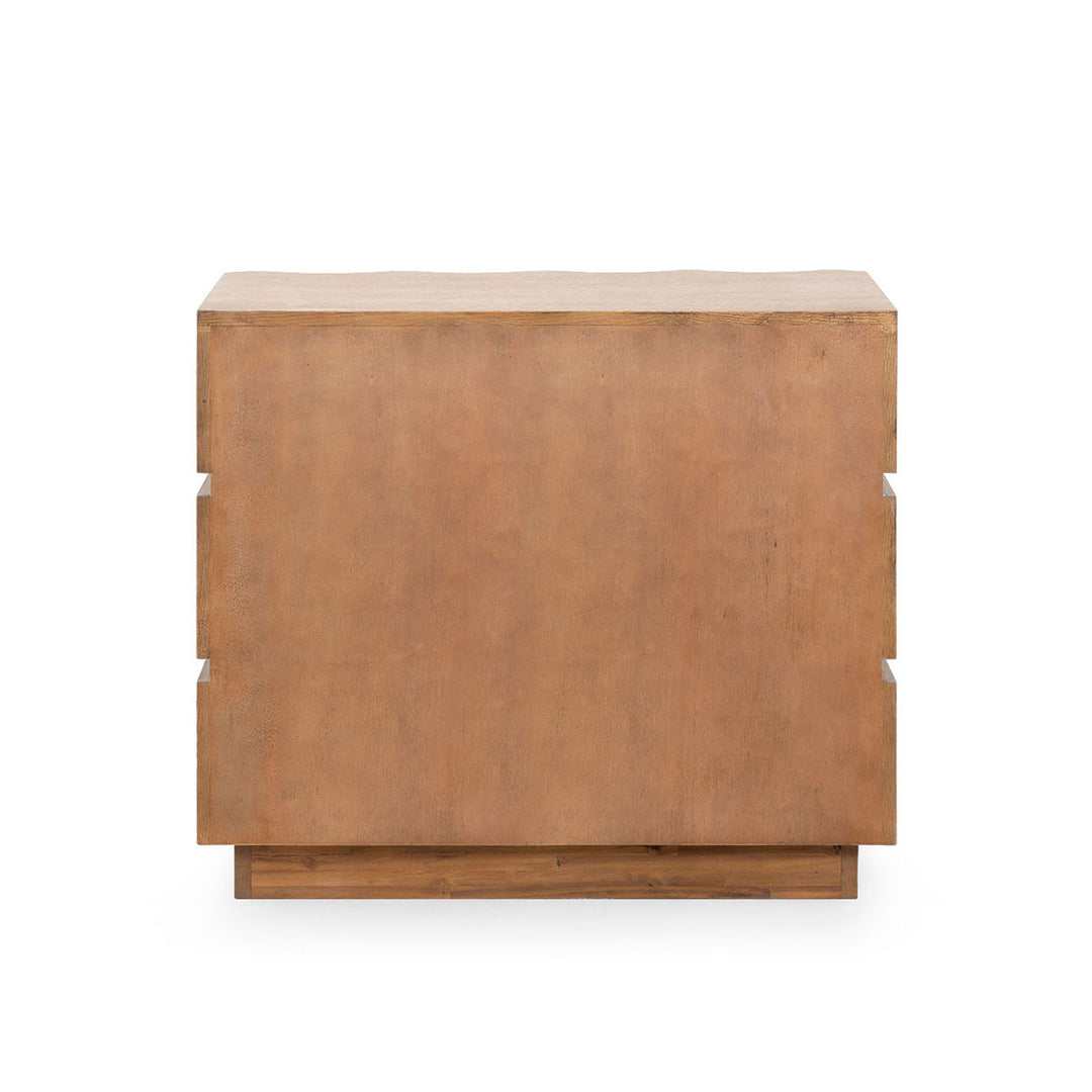 Vanessa 3-Drawer Side Table, Almond