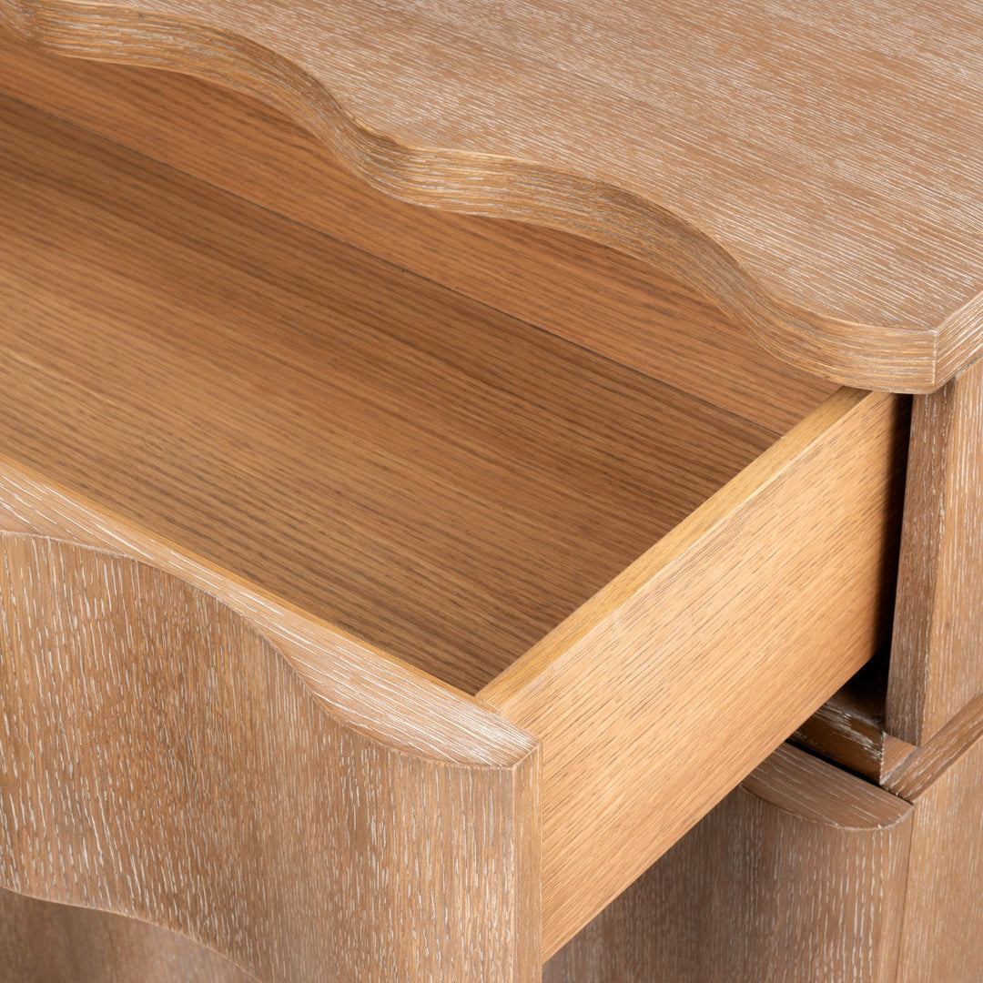 Vanessa 3-Drawer Side Table, Almond