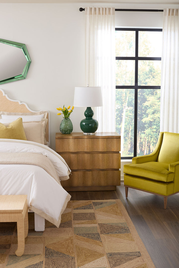 Vanessa 3-Drawer Side Table, Almond