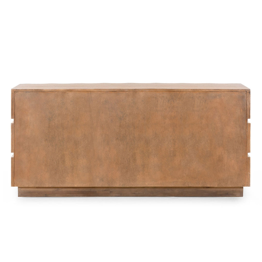 Vanessa 6-Drawer Dresser Almond
