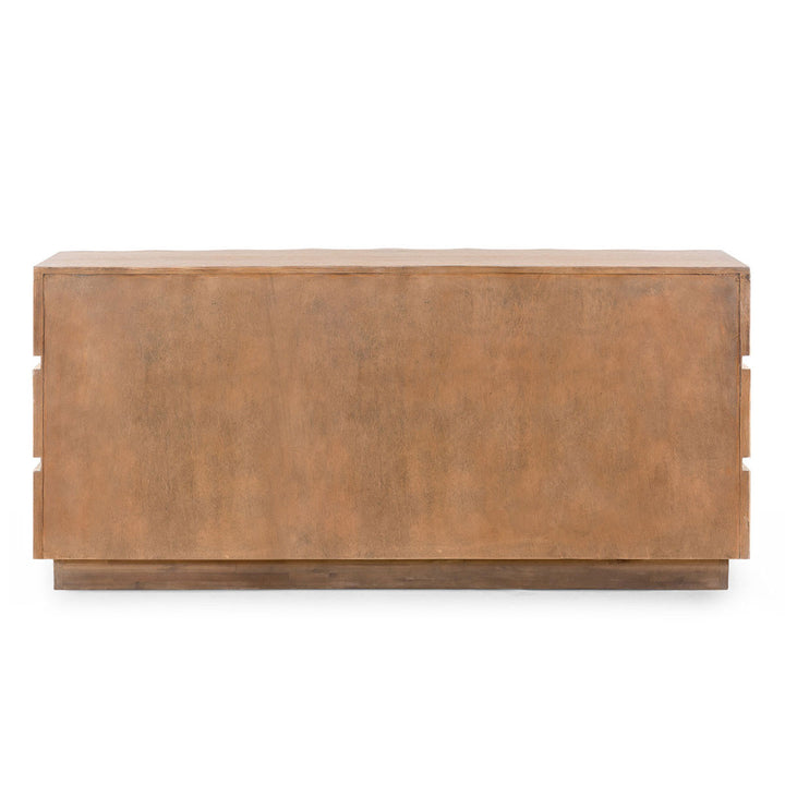 Vanessa 6-Drawer Dresser Almond