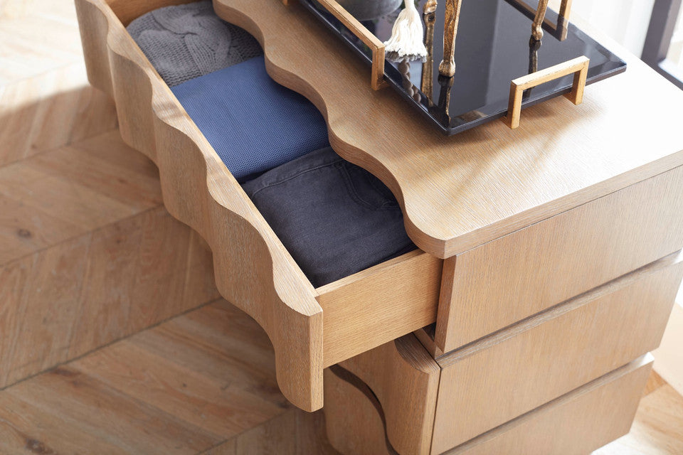 Vanessa 6-Drawer Dresser Almond