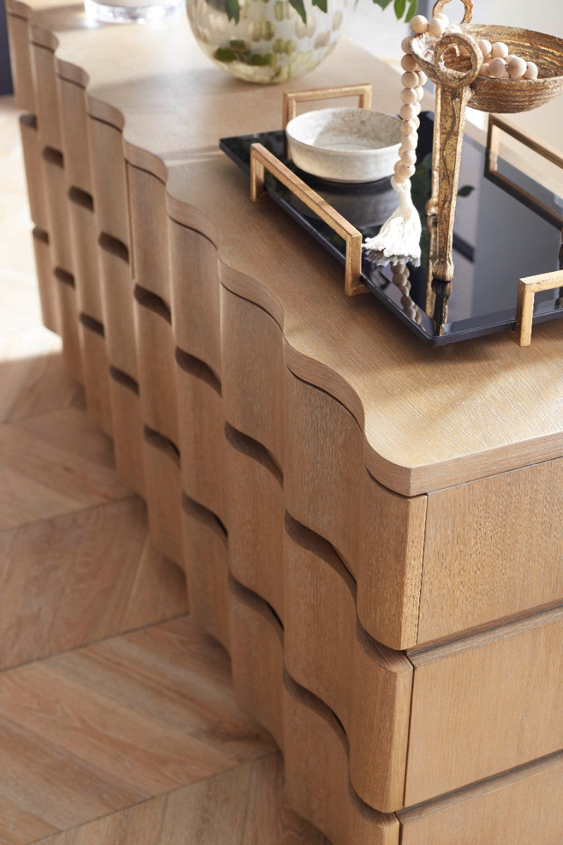 Vanessa 6-Drawer Dresser Almond