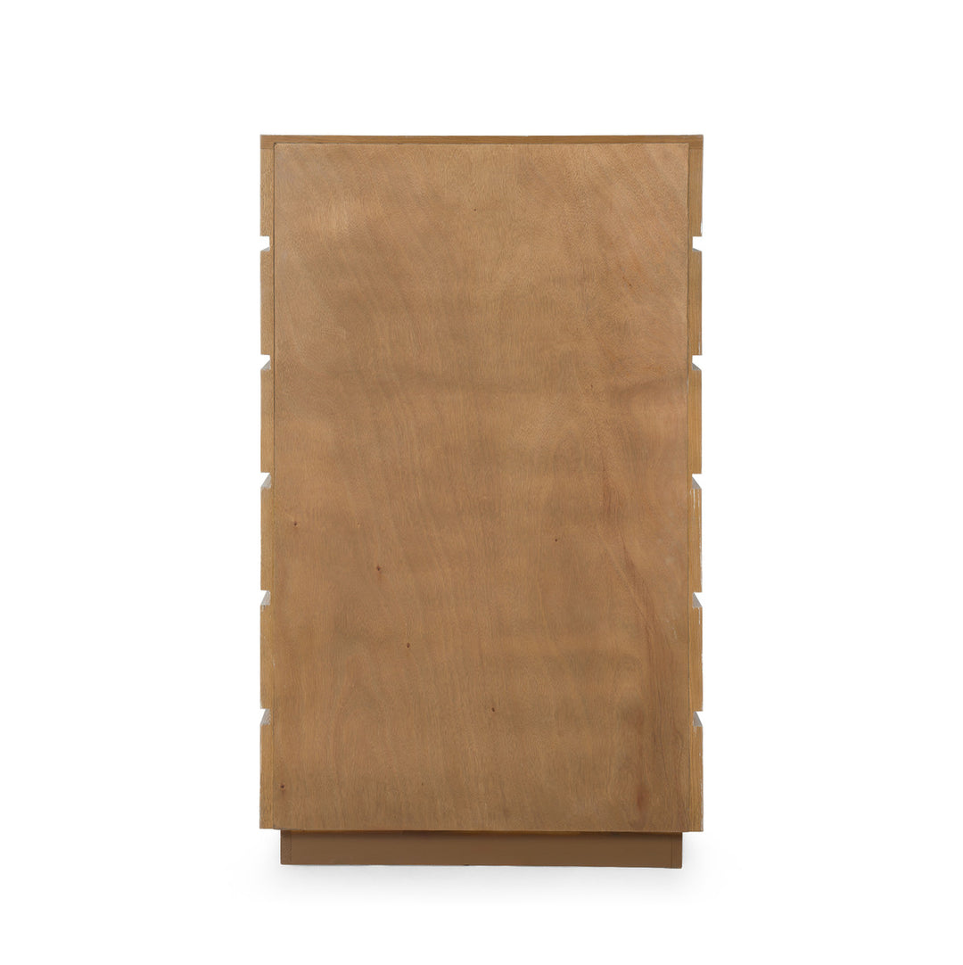 Vanessa Tall 6-Drawer Chest Almond