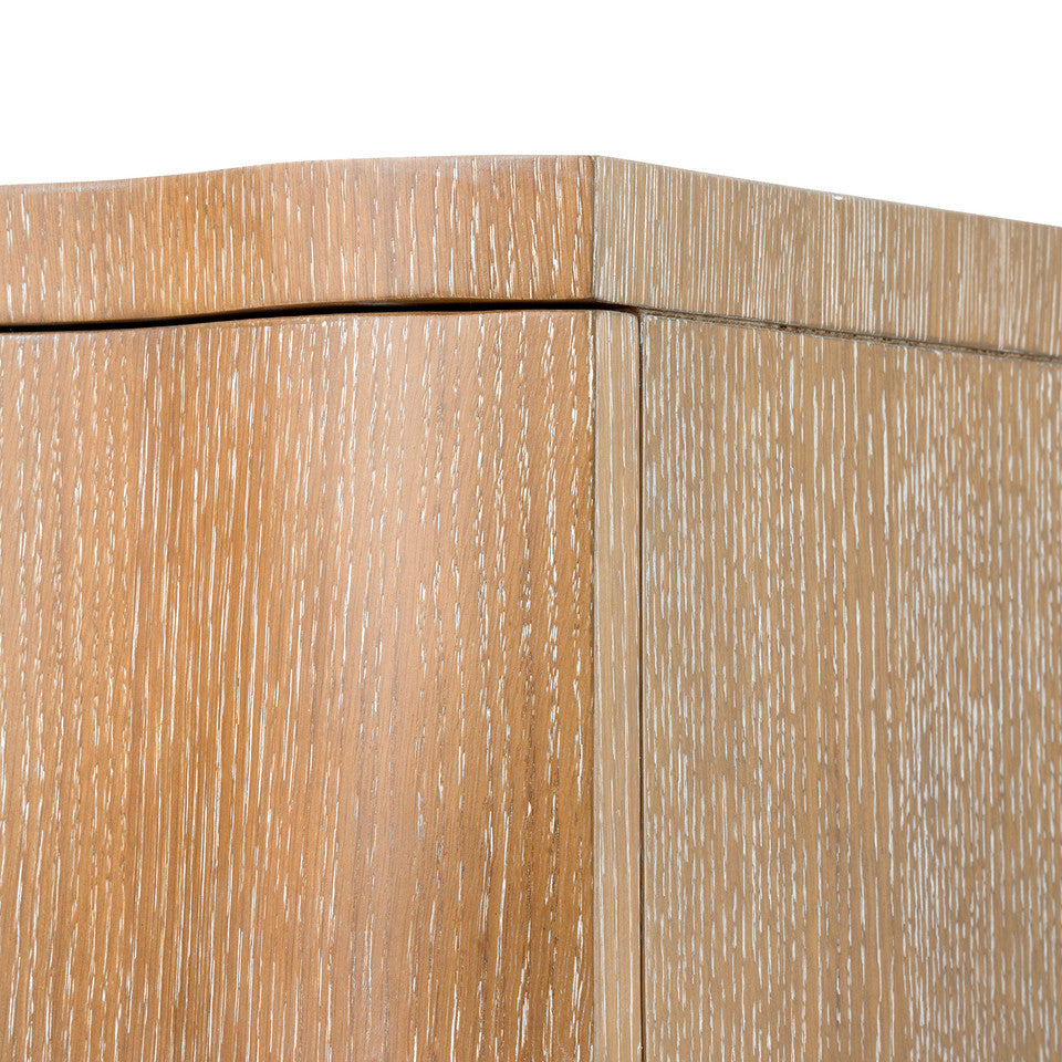 Vanessa Tall 6-Drawer Chest Almond