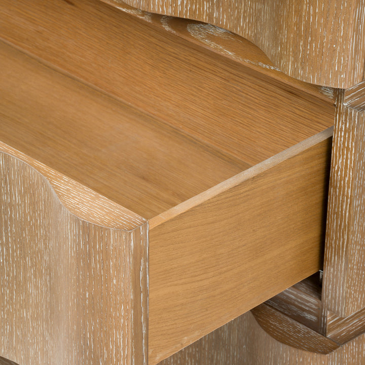 Vanessa Tall 6-Drawer Chest Almond