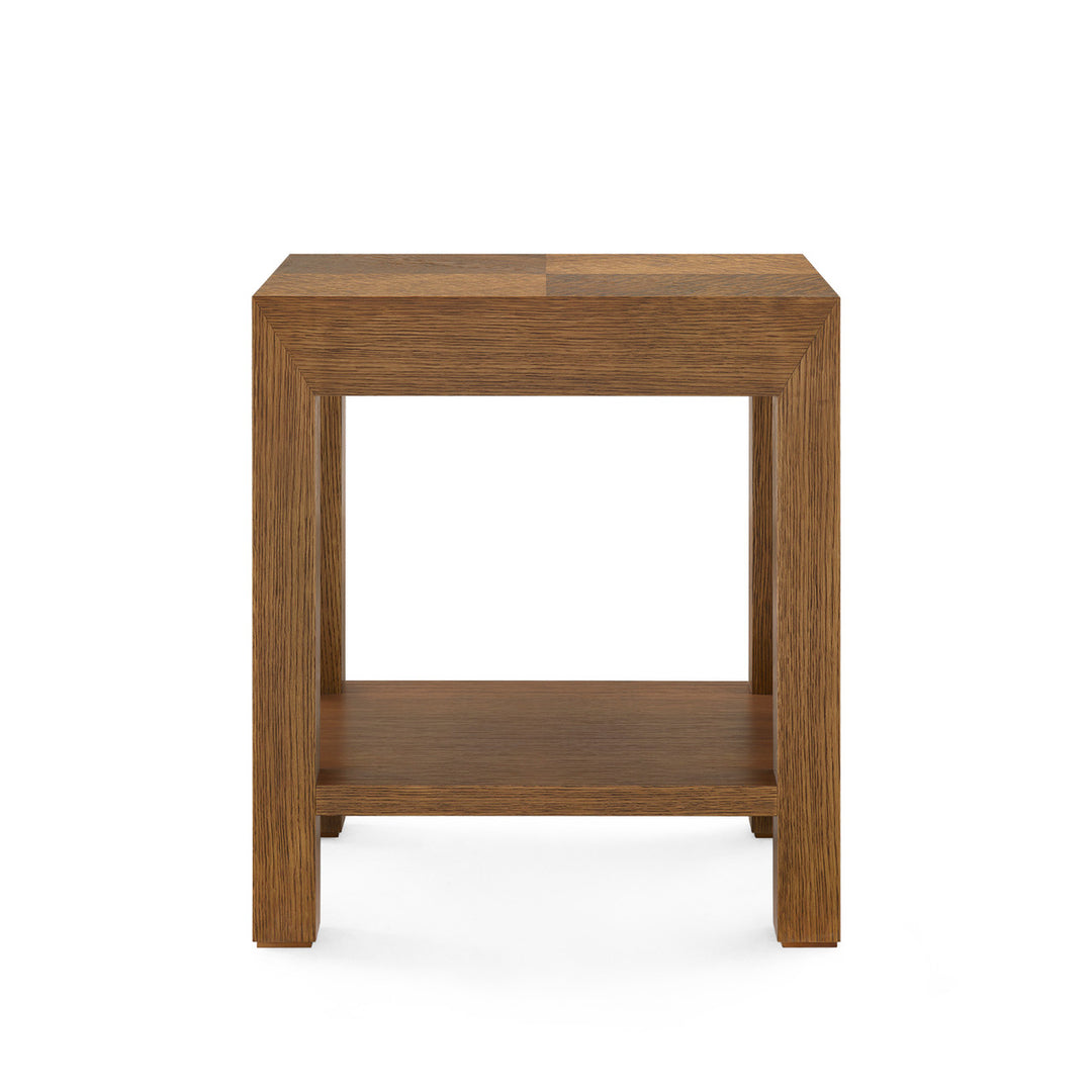 Velma 1-Drawer Side Table Honeyed Burl