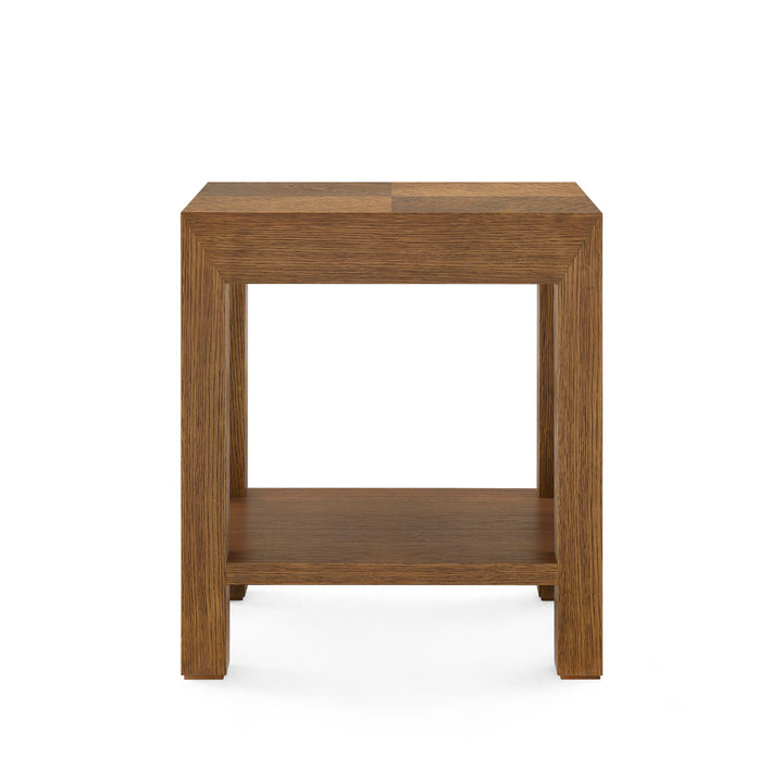 Velma 1-Drawer Side Table Honeyed Burl