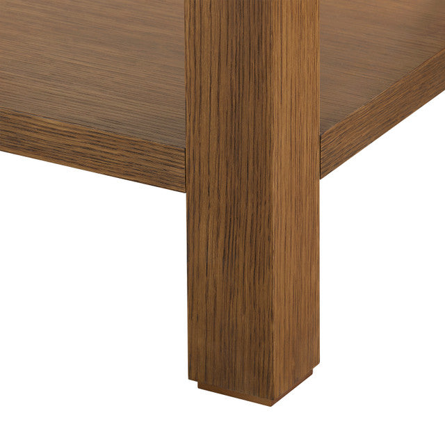 Velma 1-Drawer Side Table Honeyed Burl