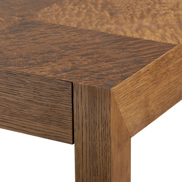 Velma 1-Drawer Side Table Honeyed Burl