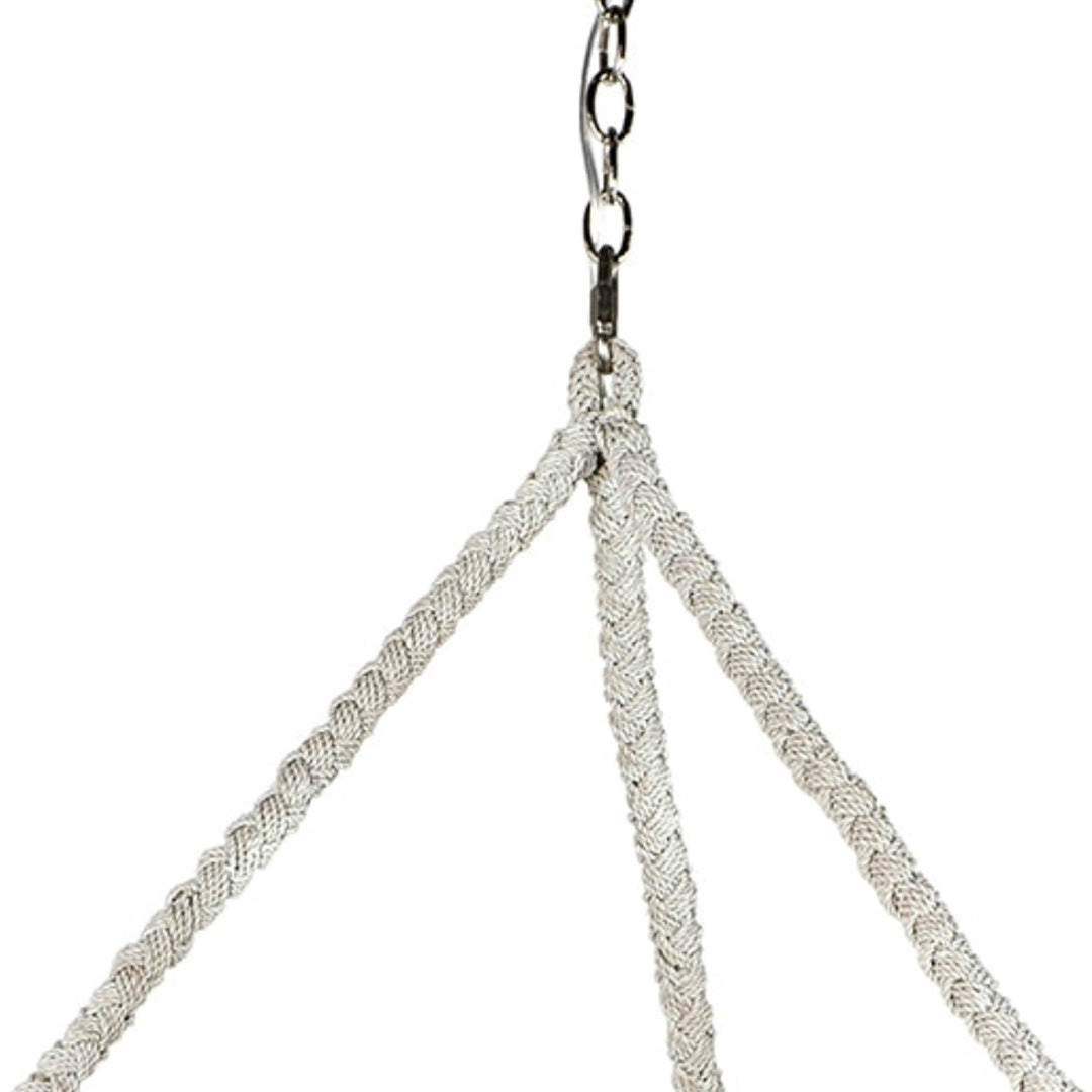 Veranda Woven Pendant - Whitewash