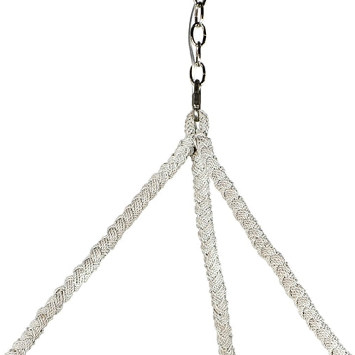 Veranda Woven Pendant - Whitewash
