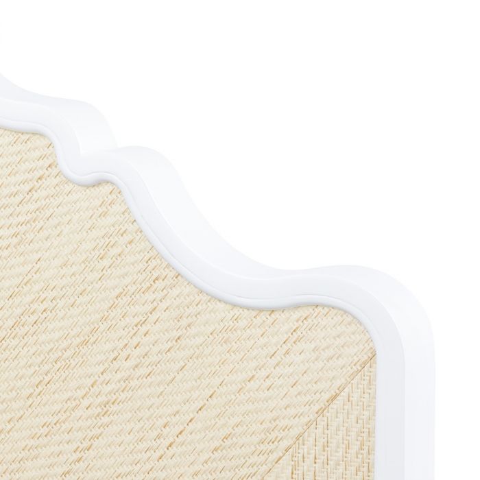 Victoria Twin Headboard With Ryder Bed Frame - Natural Twill &amp; Vanilla