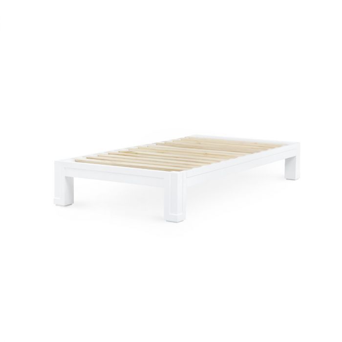 Victoria Twin Headboard With Ryder Bed Frame - Natural Twill &amp; Vanilla