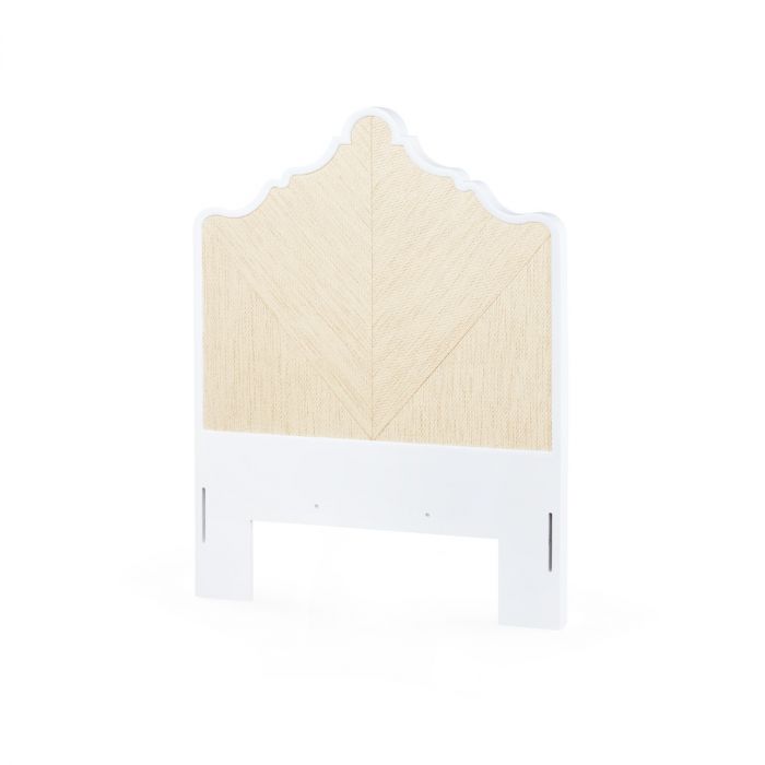 Victoria Queen Headboard With Ryder Bed Frame - Natural Twill &amp; Vanilla