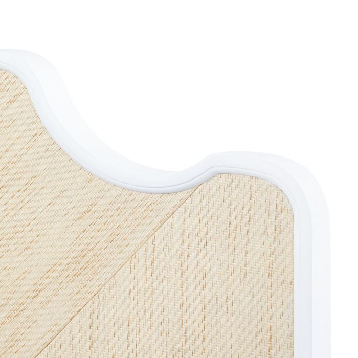 Victoria King Headboard With Ryder Bed Frame - Natural Twill &amp; Vanilla