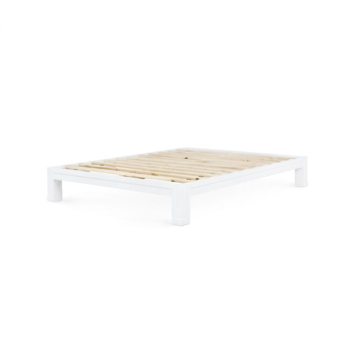 Patricia King Headboard With Ryder Bed Frame - Vanilla