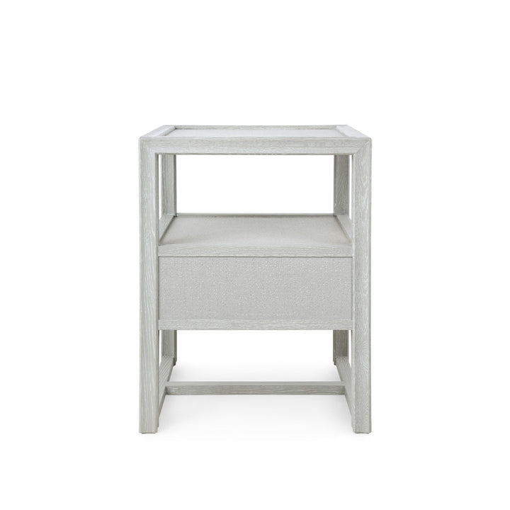 Vivian 1-Drawer Side Table Soft Gray