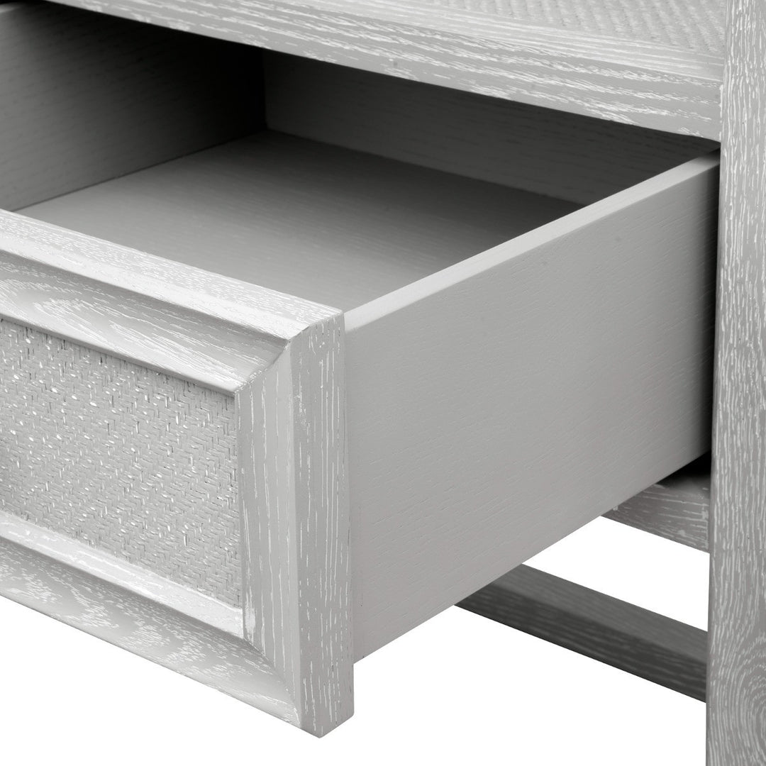 Vivian 1-Drawer Side Table Soft Gray