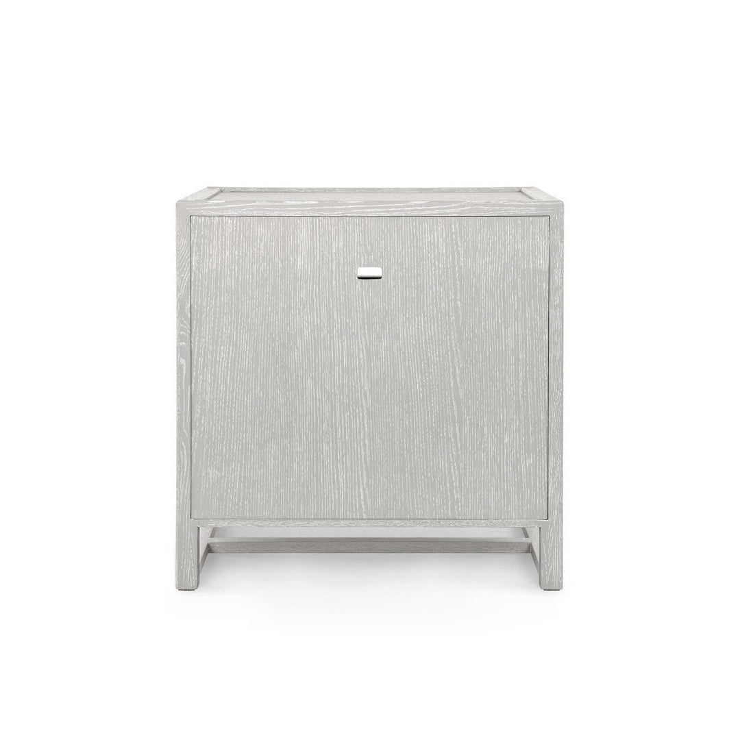 Vivian 2-Drawer Side Table Soft Gray