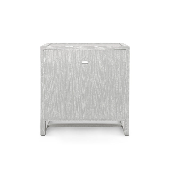 Vivian 2-Drawer Side Table Soft Gray