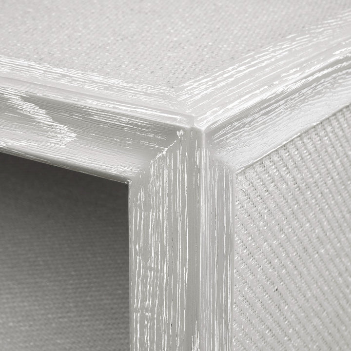 Vivian 2-Drawer Side Table Soft Gray