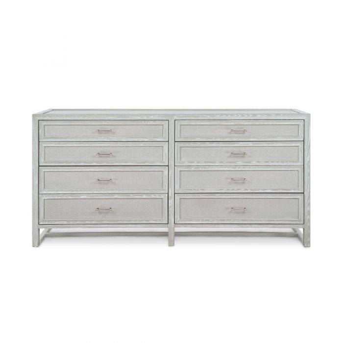 Vivian 8-Drawer Chest Soft Gray