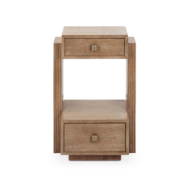 Warren 2-Drawer Side Table Soft Glow Oak