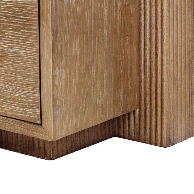Warren 2-Drawer Side Table Soft Glow Oak