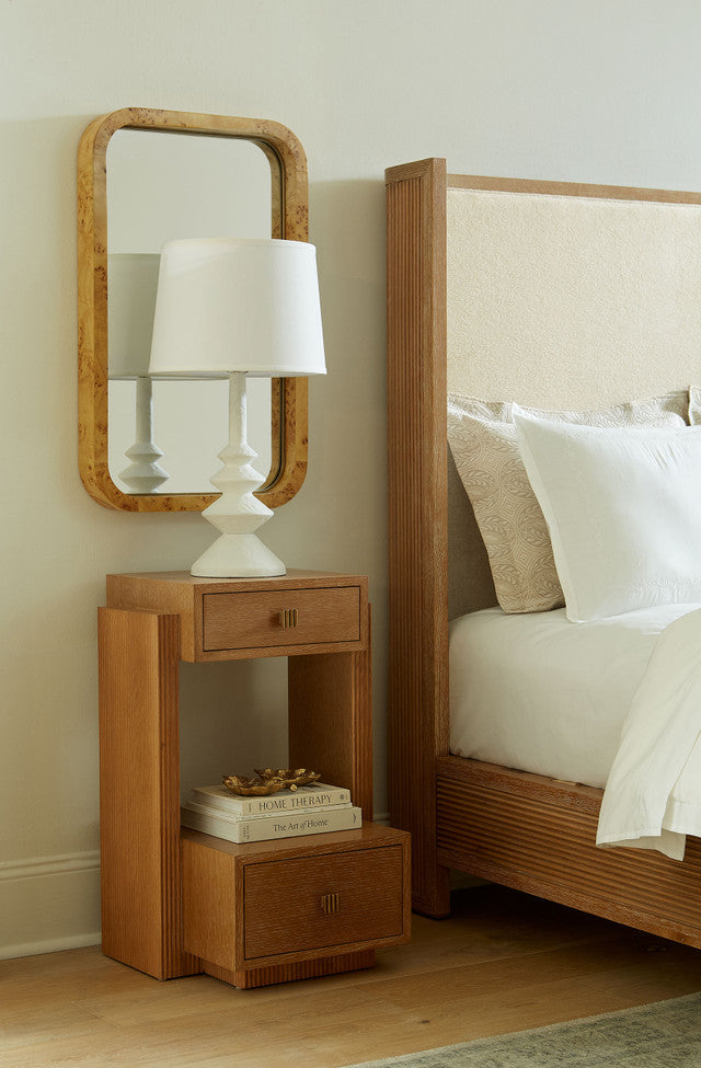 Warren 2-Drawer Side Table Soft Glow Oak