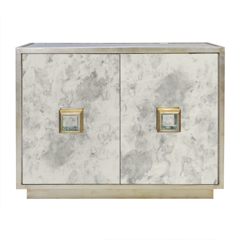 Winslow Cabinet - Silver Leaf