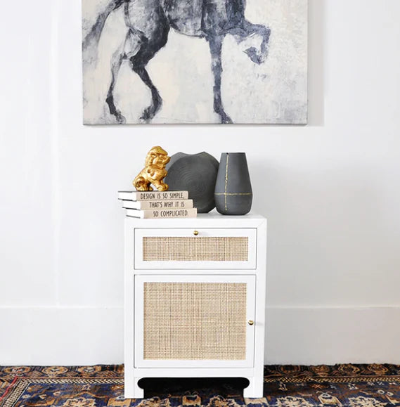 Ruth Side Table - White Lacquer