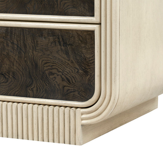 Wyatt 3-Drawer End Table Sailcloth Sheen