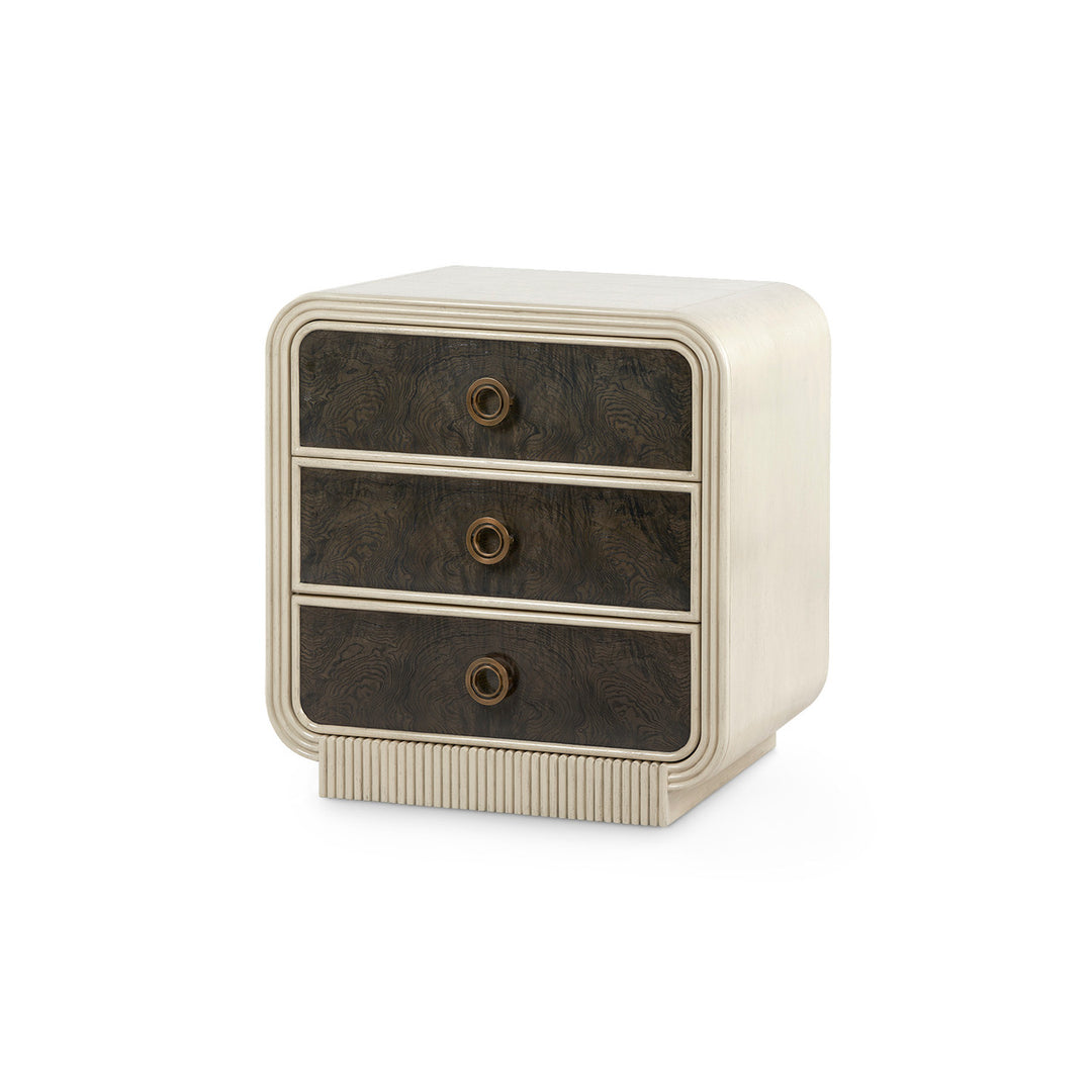 Wyatt 3-Drawer End Table Sailcloth Sheen